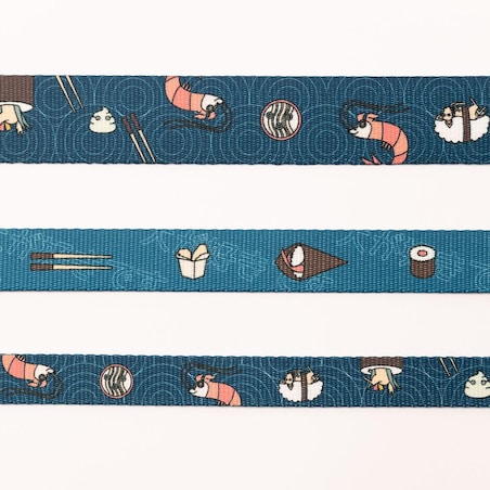 Obroża półzaciskowa dla psa lub kota "Psutomaki" - Szerokość taśmy: 20mm, Rozmiar: S