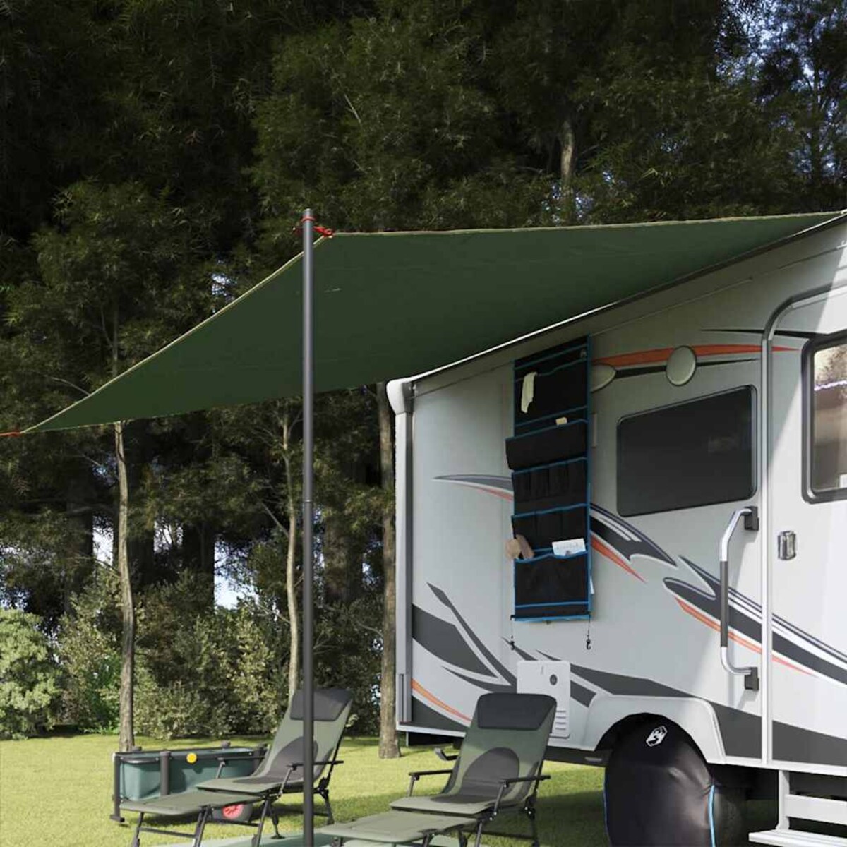 vidaXL Tarp odporny na wodę Zielony