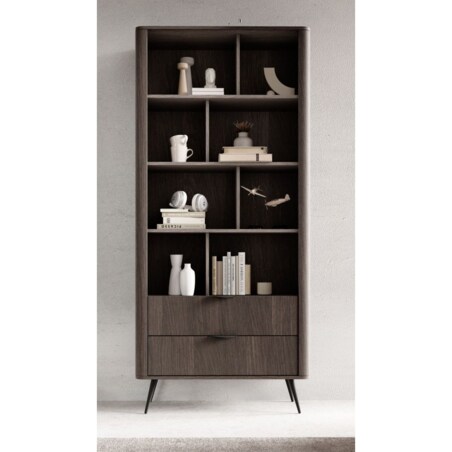 Regał ERIS częściowo zamknięty na metalowych nóżkach