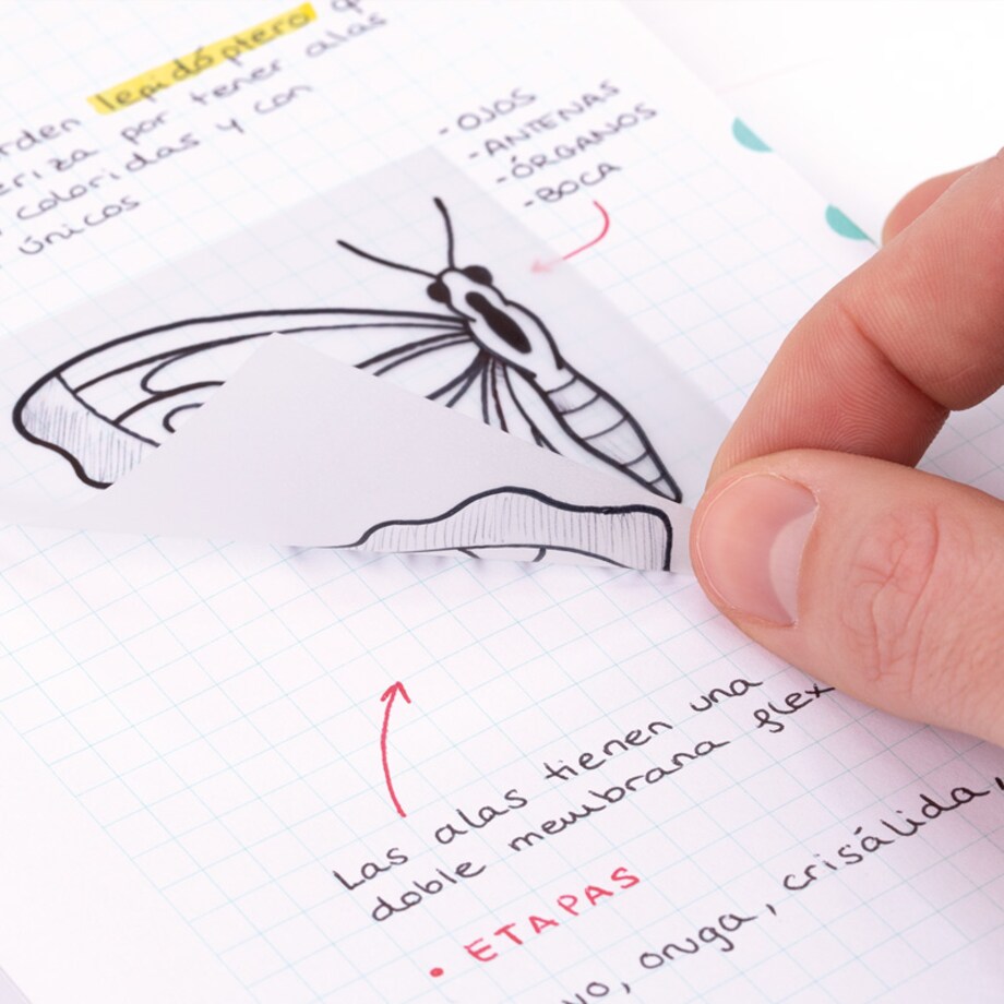 Karteczki samoprzylepne FLUO przezroczyste 76x76, 50 szt.