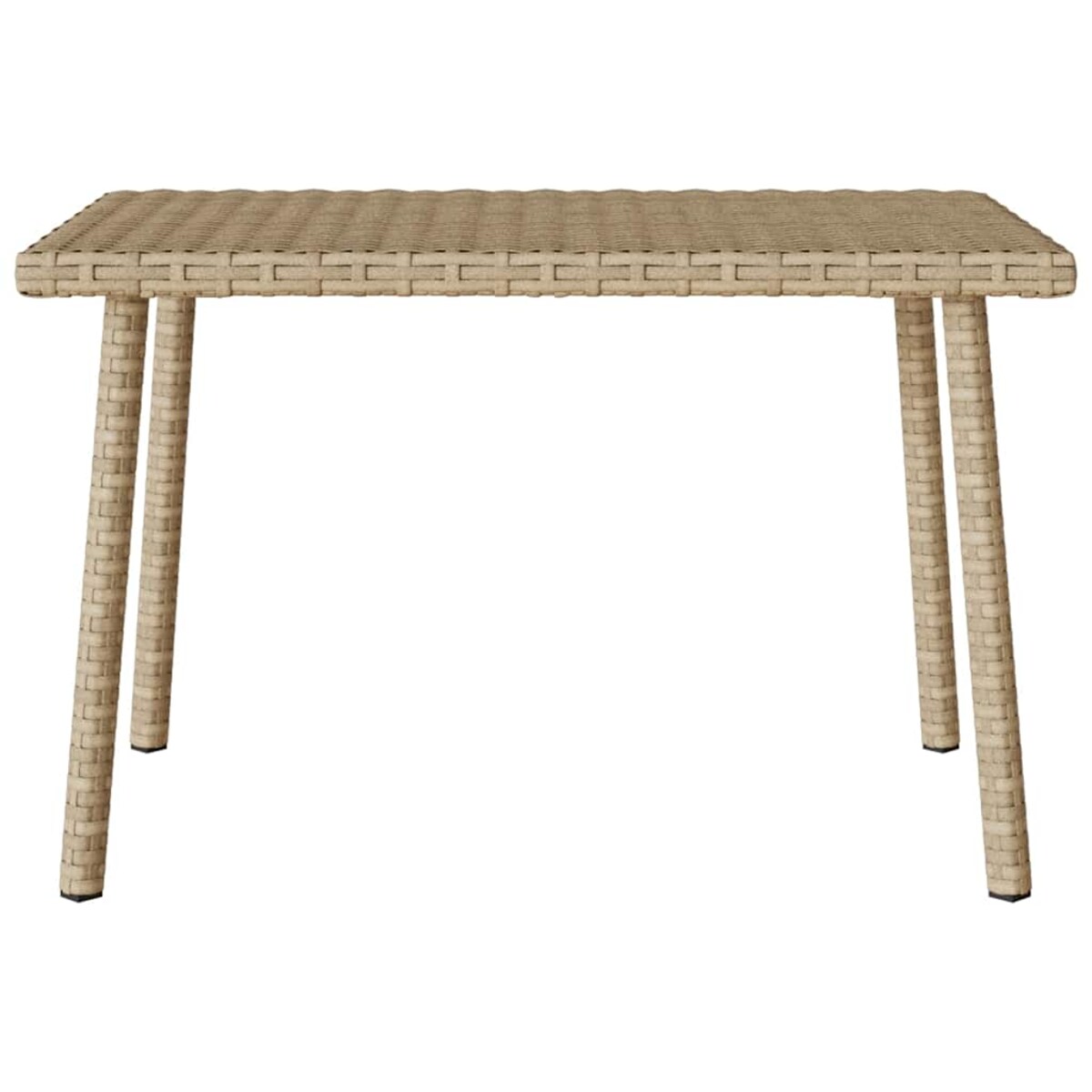 vidaXL Stolik kawowy ogrodowy prostokątny beżowy 60x40x37cm polirattan
