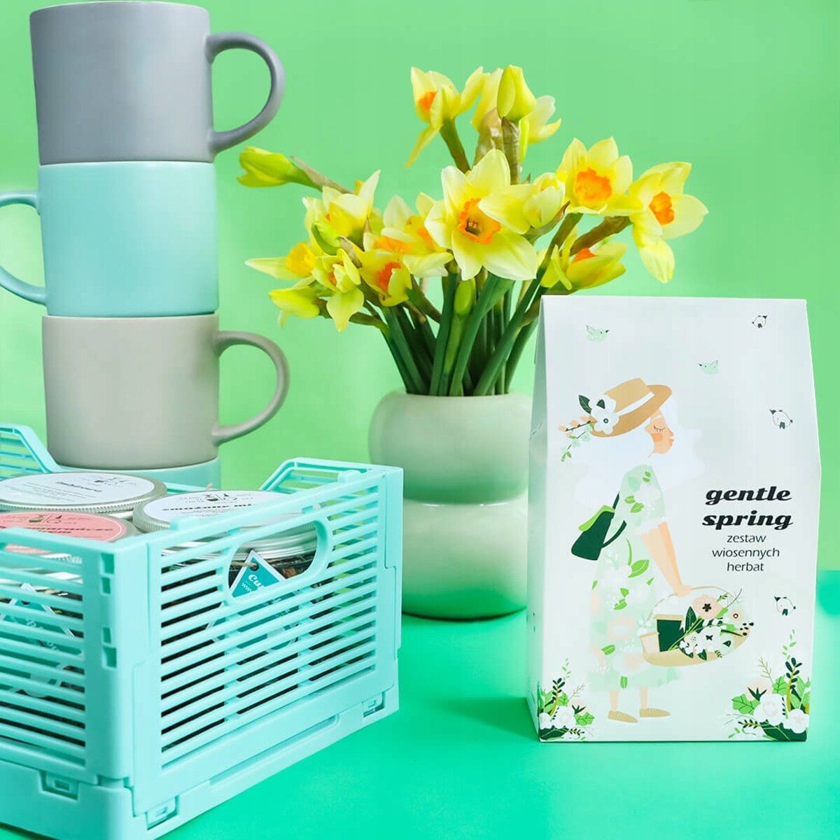 Zestaw wiosennych herbat sypanych Gentle Spring prezent dla Dziewczyny