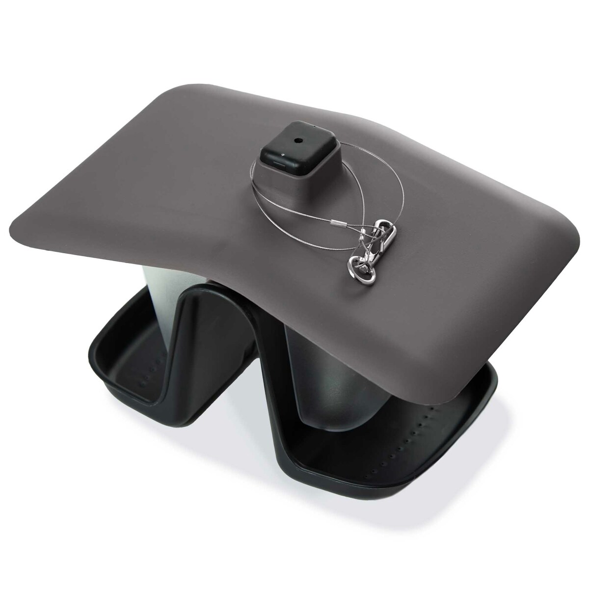 Karmnik Dla Ptaków 27X18 Cm Stojący Wiszący Plastikowy Podwójny Budka