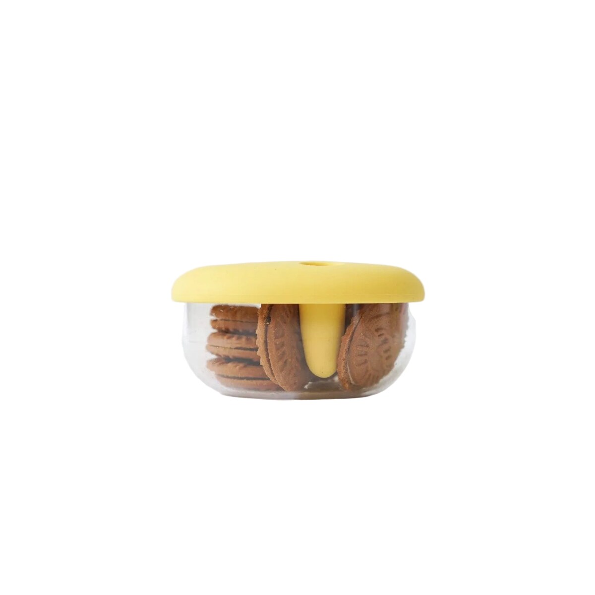 MONCHI FINGER SNACK BOWL innowacyjny pojemnik na przekąski, Butter Yellow