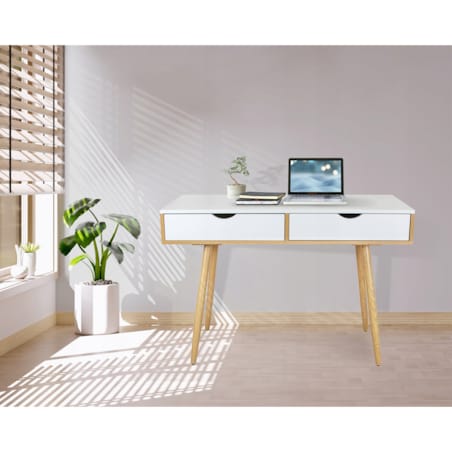 BIURKO ELEGANCKIE do gabinetu biura SZUFLADY NOWOCZESNE DUŻE komputerowe