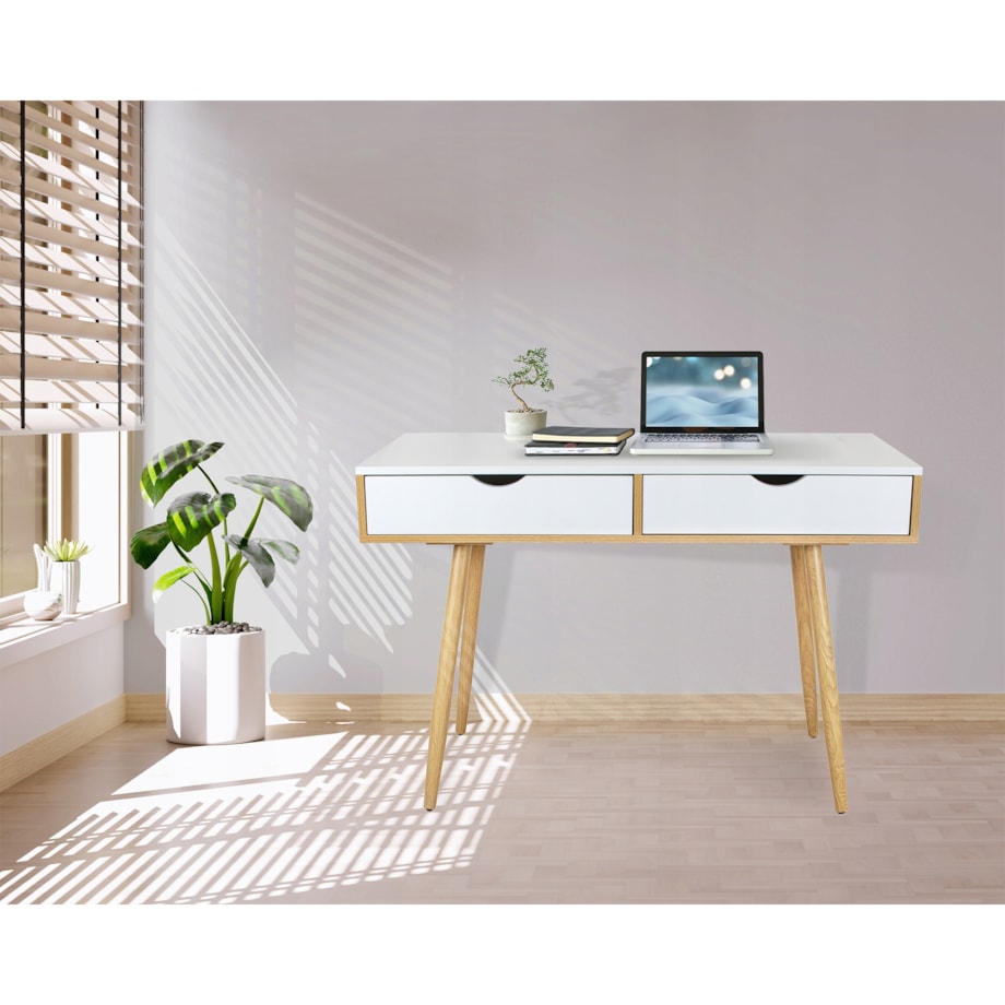 BIURKO ELEGANCKIE do gabinetu biura SZUFLADY NOWOCZESNE DUŻE komputerowe