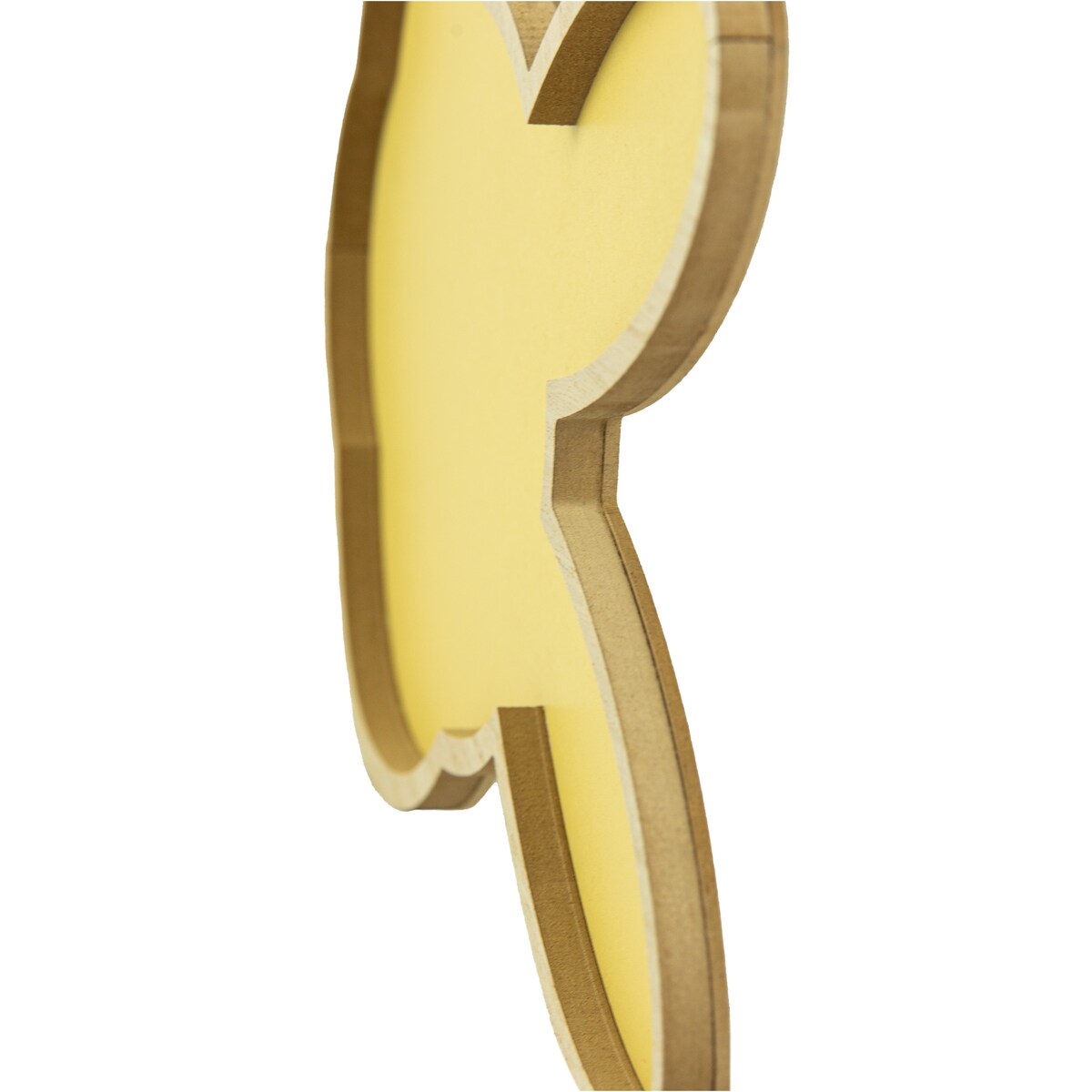 Podstawka Wielkanocna Tacka Zając Królik Dekoracja Żółty 30,5X21,5 Cm