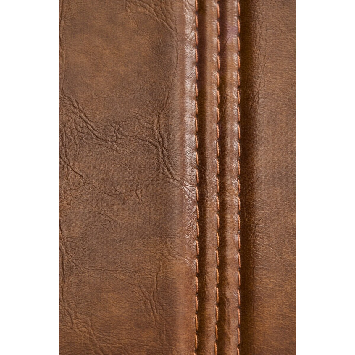 Krzesło metalowe, chromowane z brązową poduszką Renee