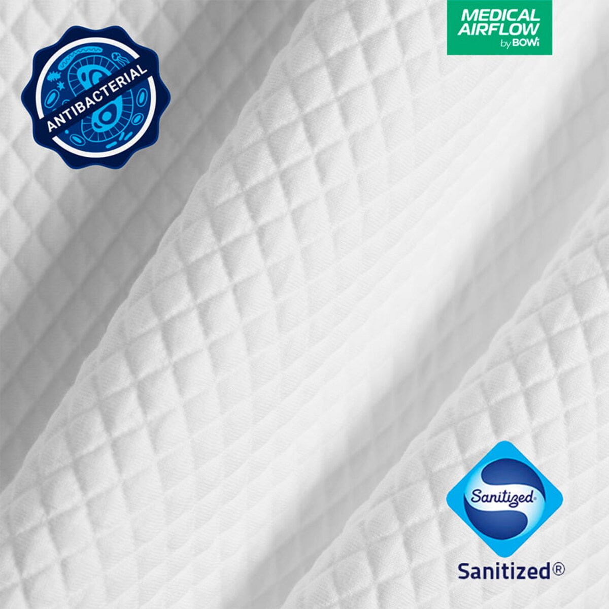 Antybakteryjna poszewka z jonami srebra 60X50 cm