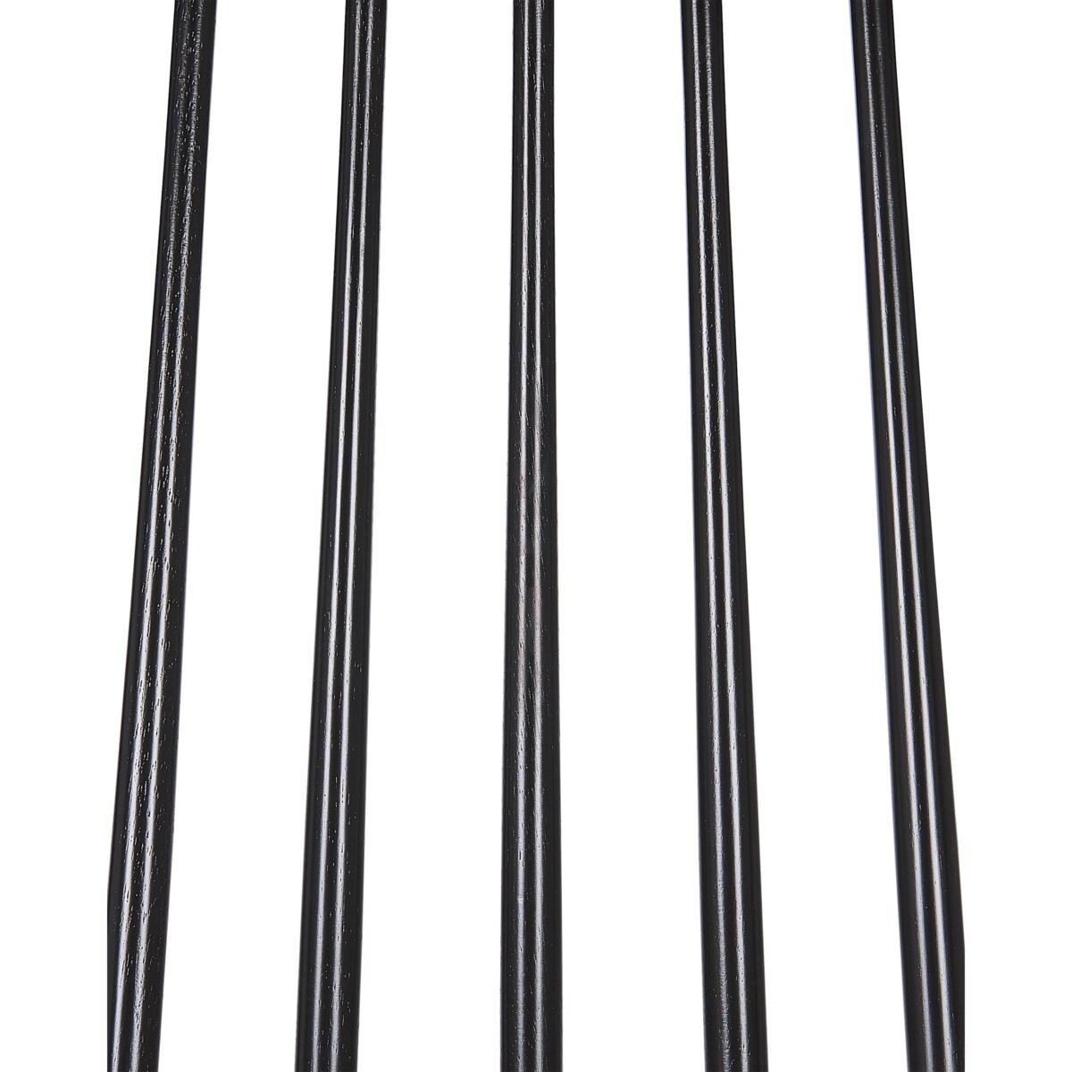 Zestaw 2 krzeseł do jadalni drewniany czarny BURBANK