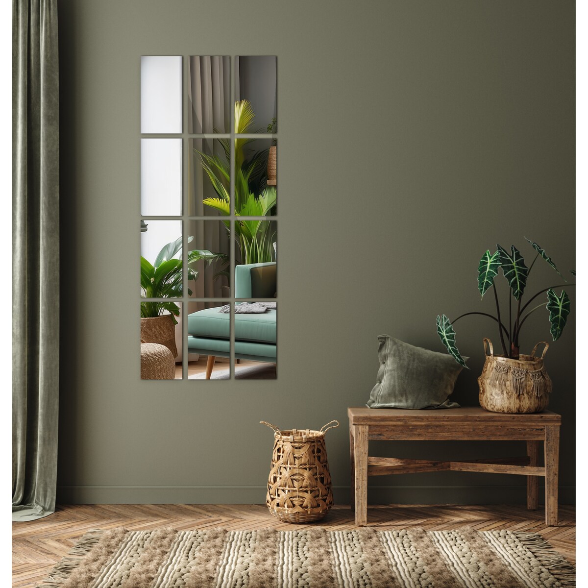 Płytki lustrzane 6 szt. 30x20 cm