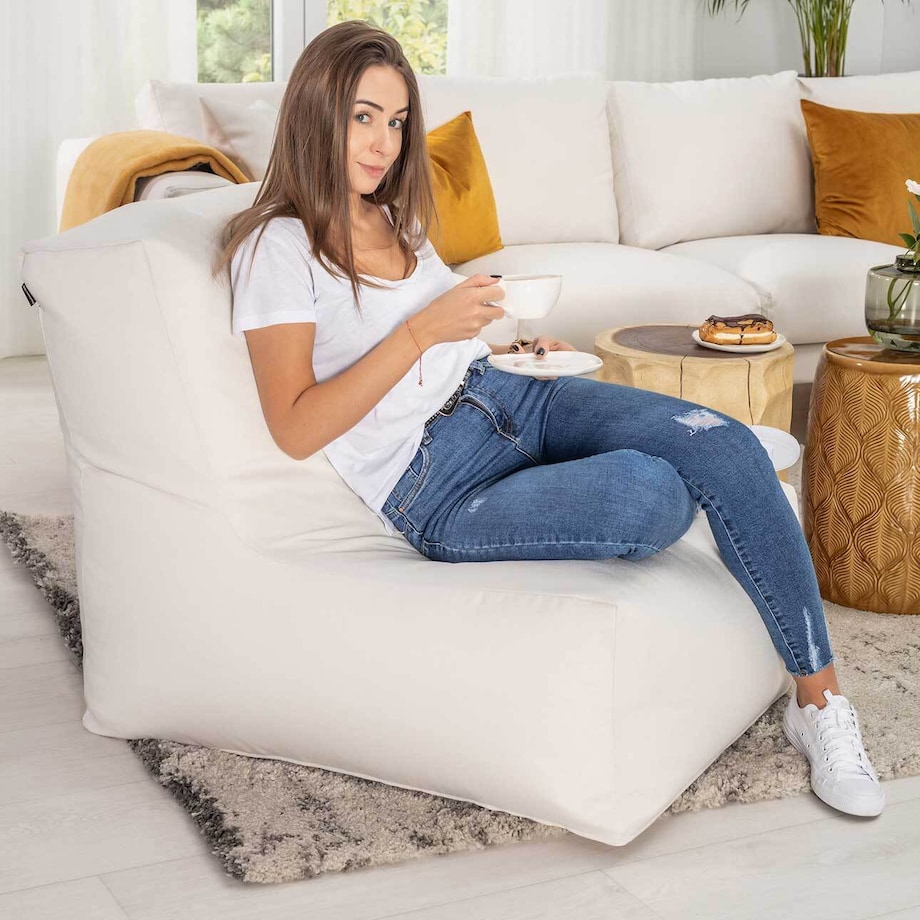 Pufa - fotel, brązowy, 67 x 31 x 75 cm, Etna