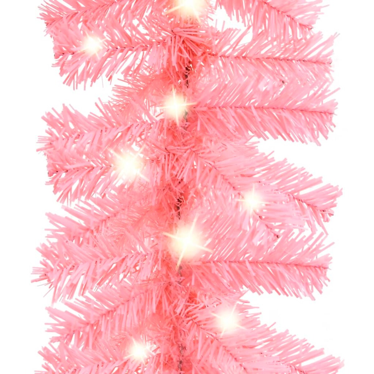 vidaXL Girlanda świąteczna z lampkami LED, 5 m, różowa