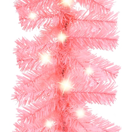 vidaXL Girlanda świąteczna z lampkami LED, 5 m, różowa