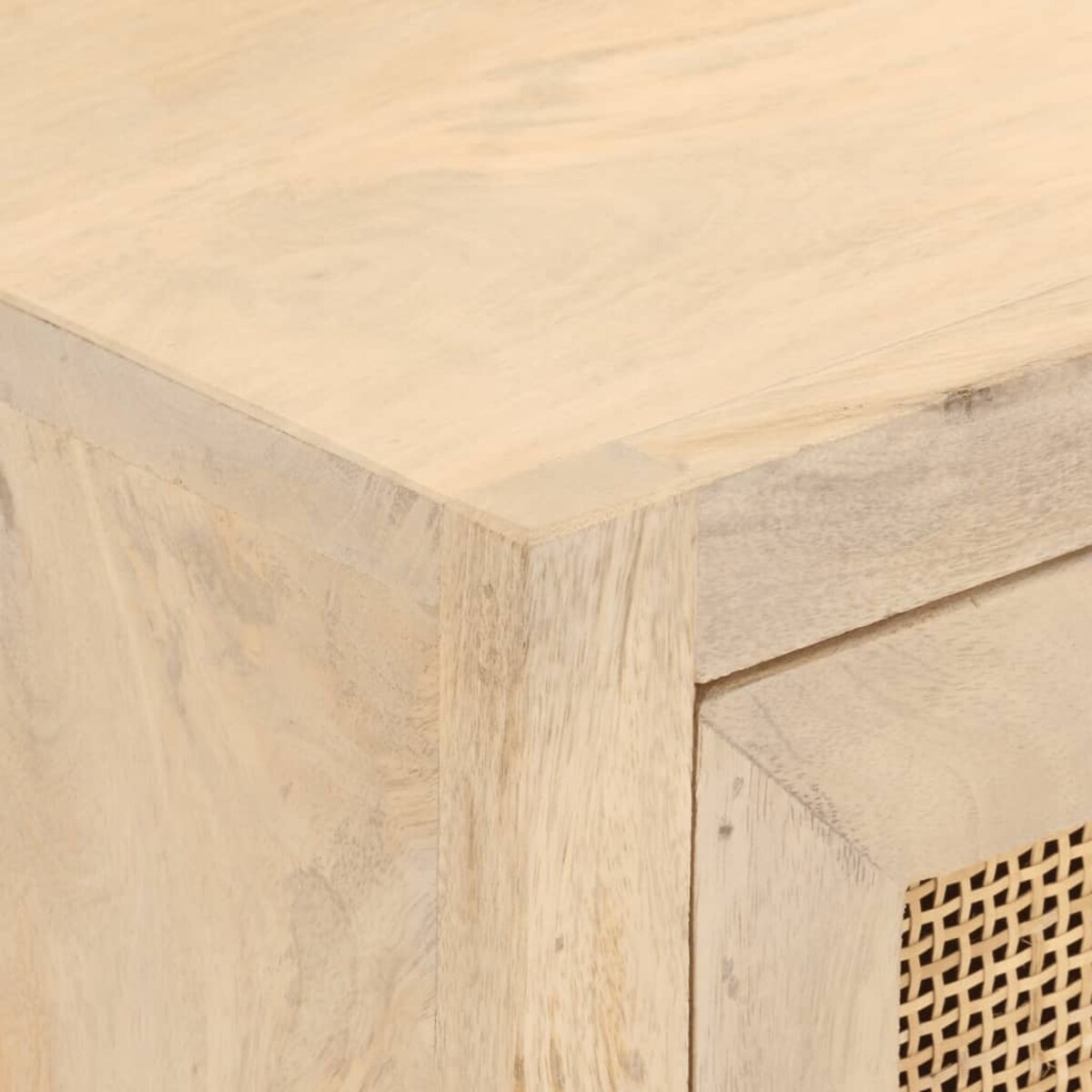 vidaXL Komoda, 55x30x76 cm, lite drewno mango i żelazo