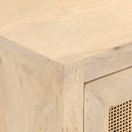 vidaXL Komoda, 55x30x76 cm, lite drewno mango i żelazo