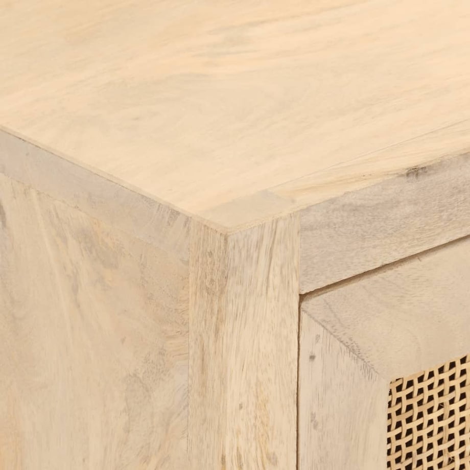 vidaXL Komoda, 55x30x76 cm, lite drewno mango i żelazo