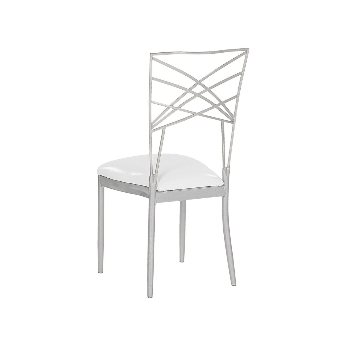Zestaw 2 krzeseł do jadalni srebrny GIRARD