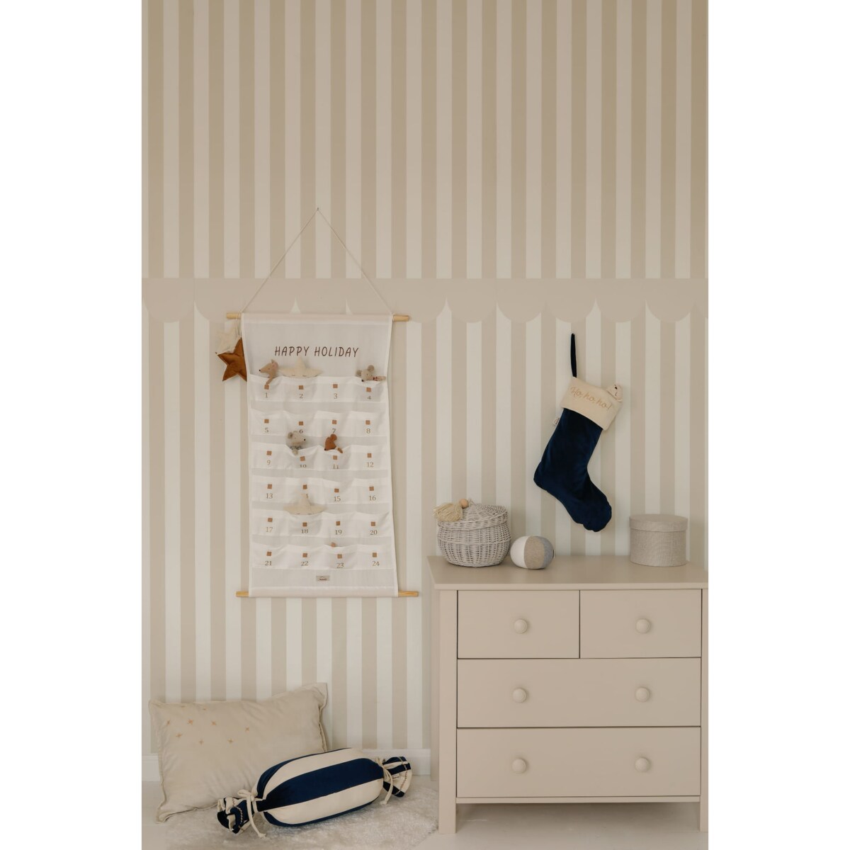 Poduszka Świąteczna Cukierek Royal Blue