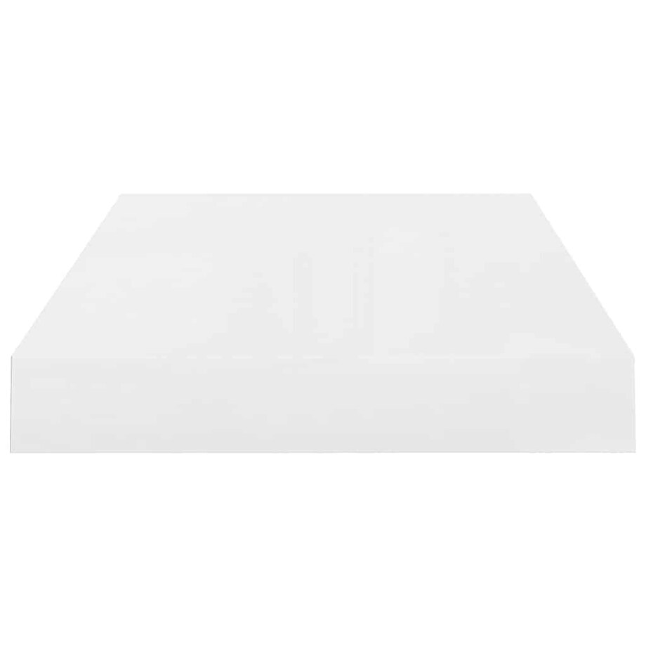 vidaXL Półka ścienna, biała, wysoki połysk, 40x23x3,8 cm, MDF