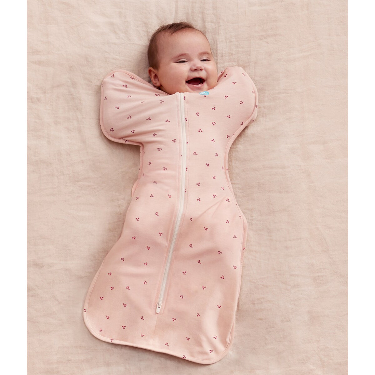 Otulacz Swaddle UP - rozmiar M - różowy wiśnie - ETAP 1 - TOG 1