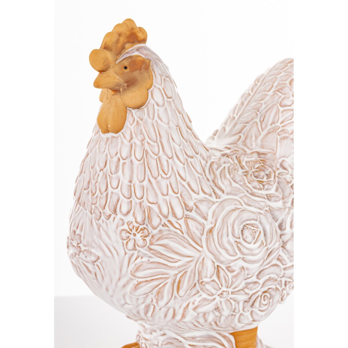 Dekoracja - kura ceramiczna25x13x19 cm WAANS -2 biała