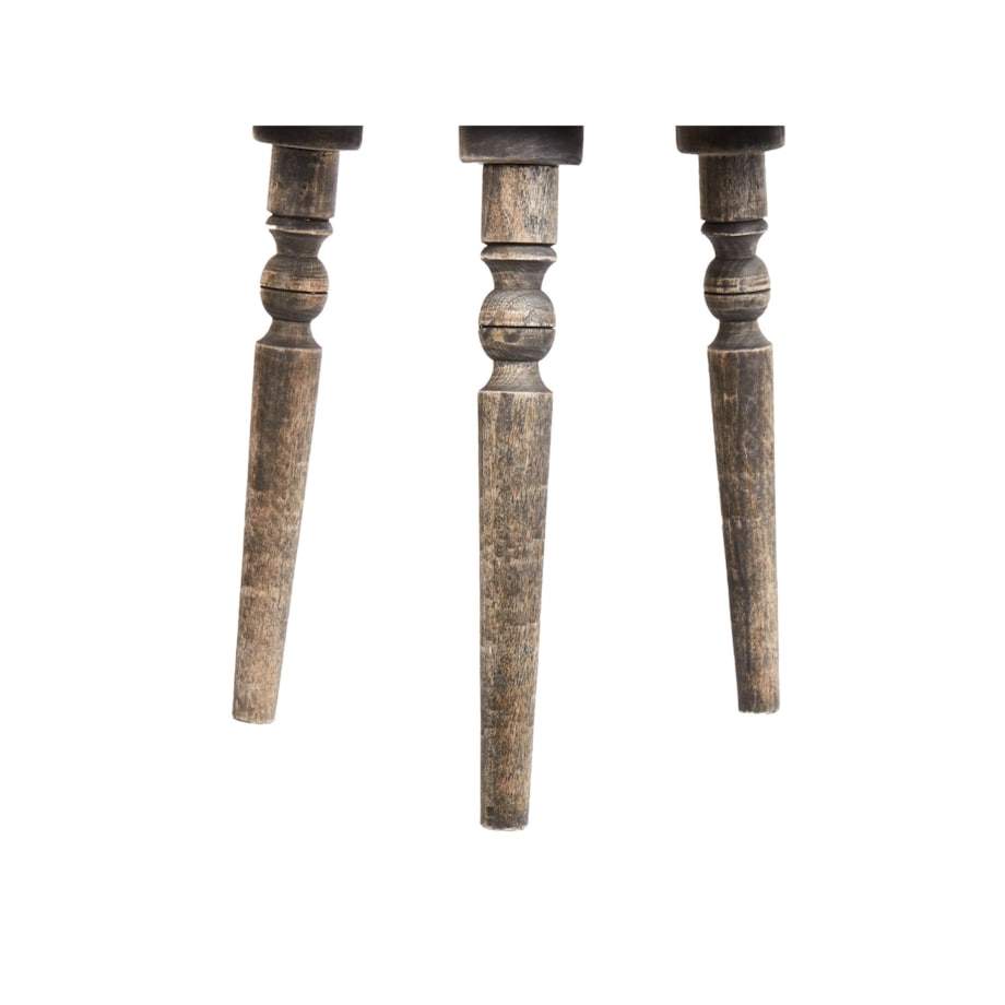 Stolik pomocniczy drewno mango ciemne WANDILO