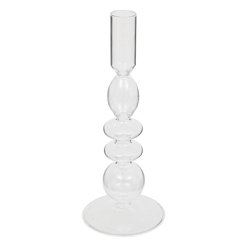 Szklany świecznik na jedną świecę, Ø 9 cm