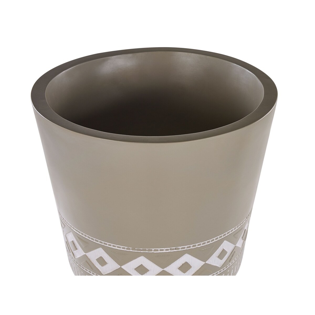 Doniczka na stojaku 41 x 41 x 63 cm beżowoszara ARTA