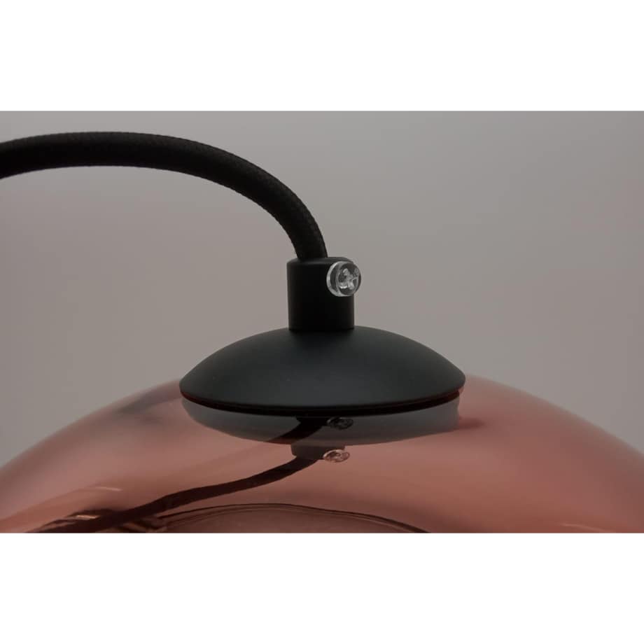 Lampa wisząca do salonu Glow ST-9021 COPPER Step kulista mirror miedziana