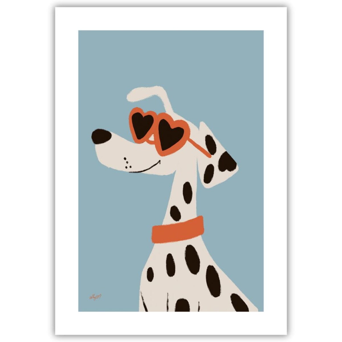 plakat stylowy dalmatyńczyk 70x100