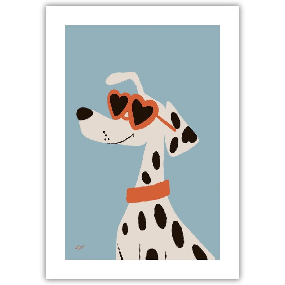 plakat stylowy dalmatyńczyk 70x100