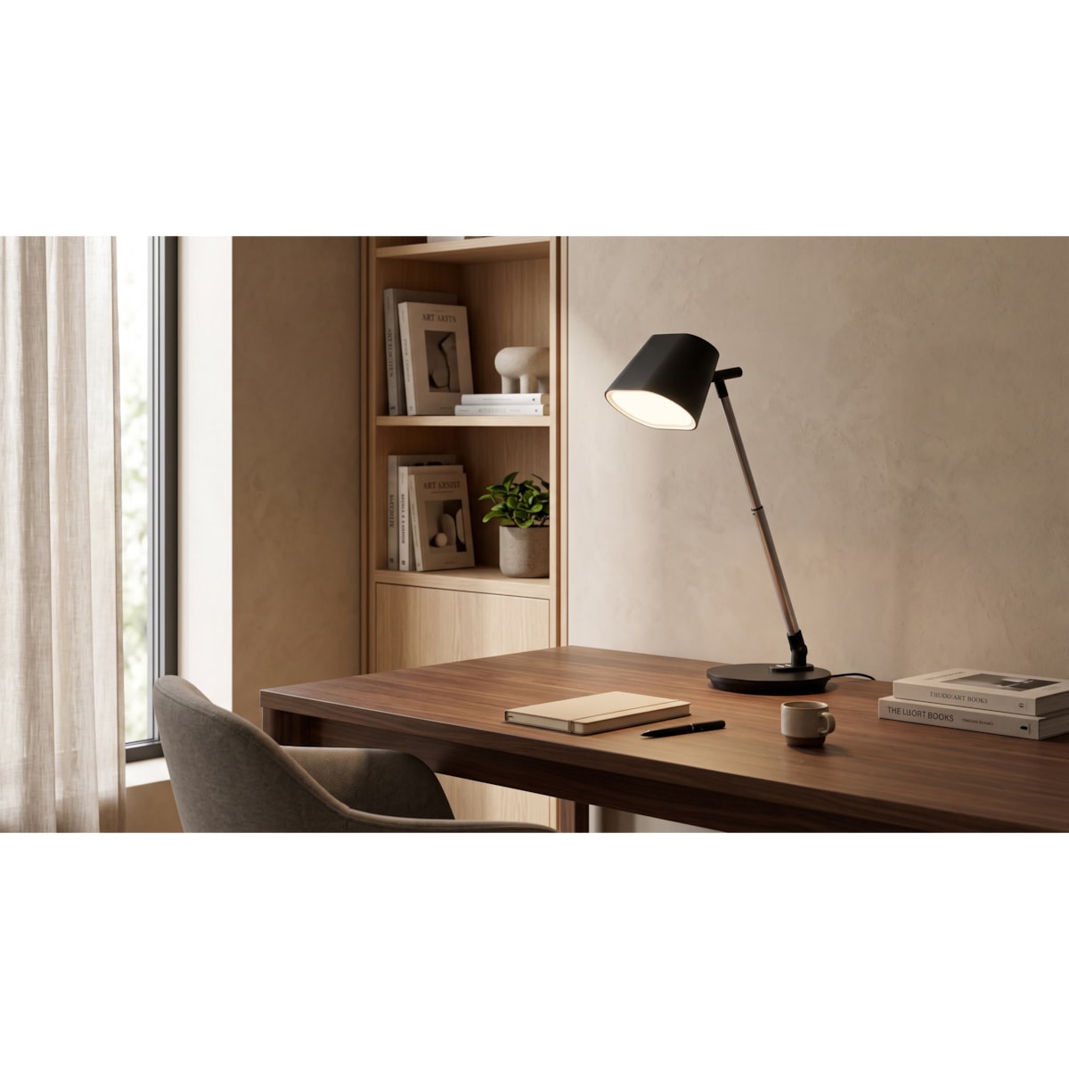 Lampka biurkowa K-BL1527 CZARNY z serii BOLEK