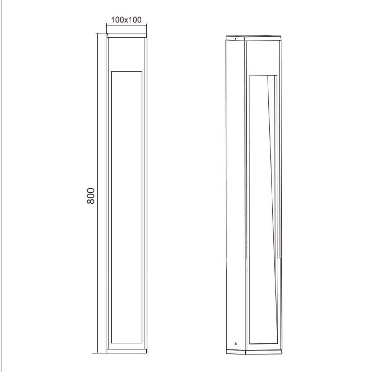 Stojąca LAMPA ogrodowa CANNING 409660130 Trio drewniana OPRAWA zewnętrzny słupek outdoor IP44 drewno