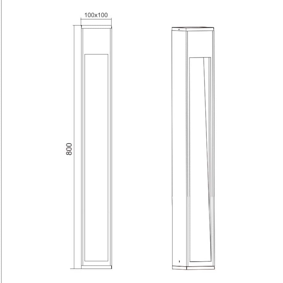 Stojąca LAMPA ogrodowa CANNING 409660130 Trio drewniana OPRAWA zewnętrzny słupek outdoor IP44 drewno