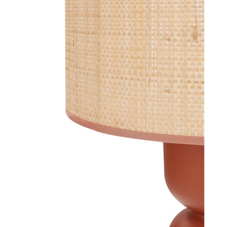 Lampa stołowa rafia czerwona PRESIDIO