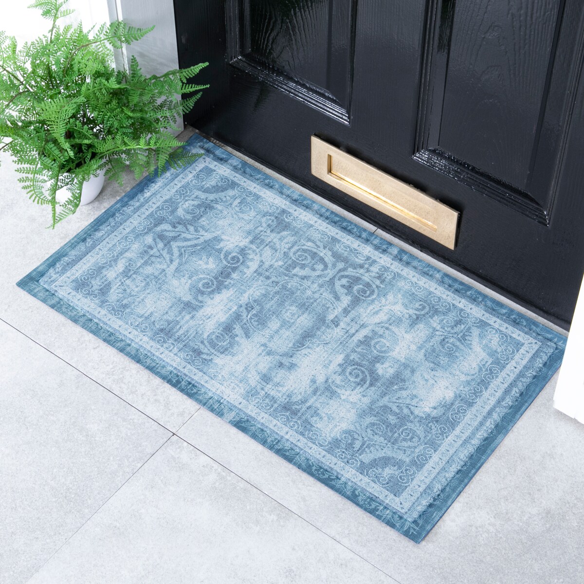 Wycieraczka Faded Blue Persian Style Indoor & Outdoor (- 70 x 40 cm)