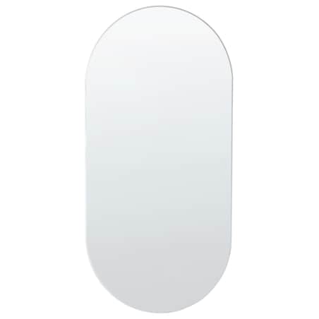 Lustro ścienne ALFORTVILLE 40 cm 80 cm Srebrny