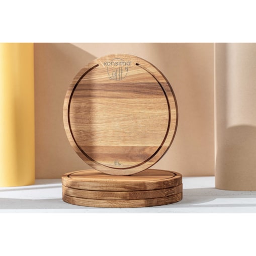 Konsimo LESTE Deska do krojenia (4szt.), drewno dębowe