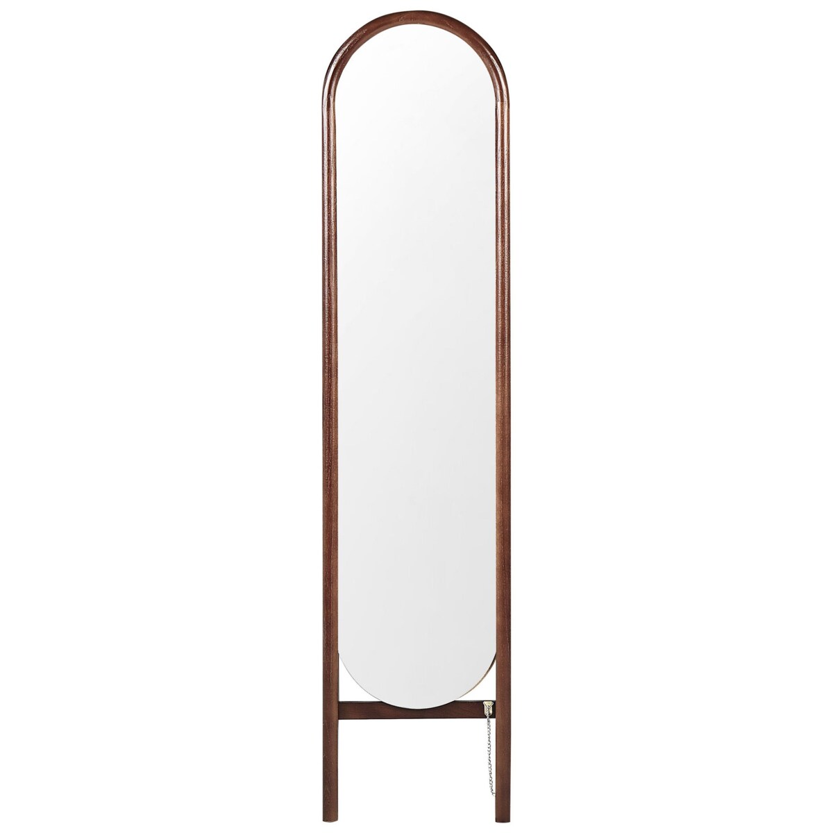 Lustro stojące 30 x 150 cm ciemne drewno CHELLES