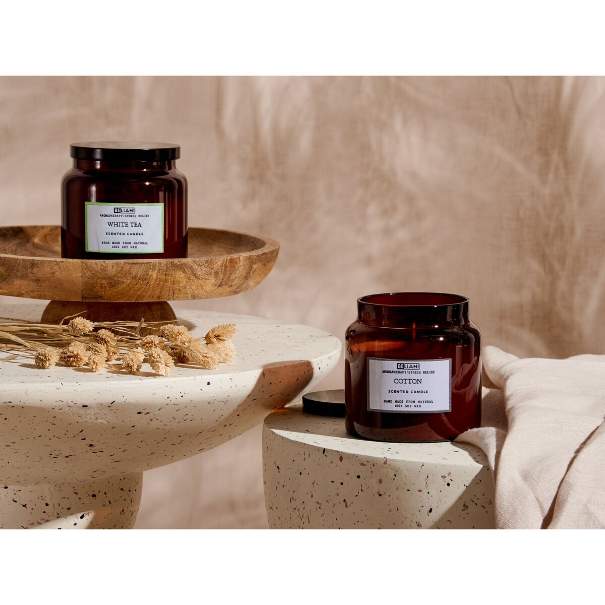2 świece zapachowe sojowe biała herbata/ bawełna ABSOLUTE ALCHEMY