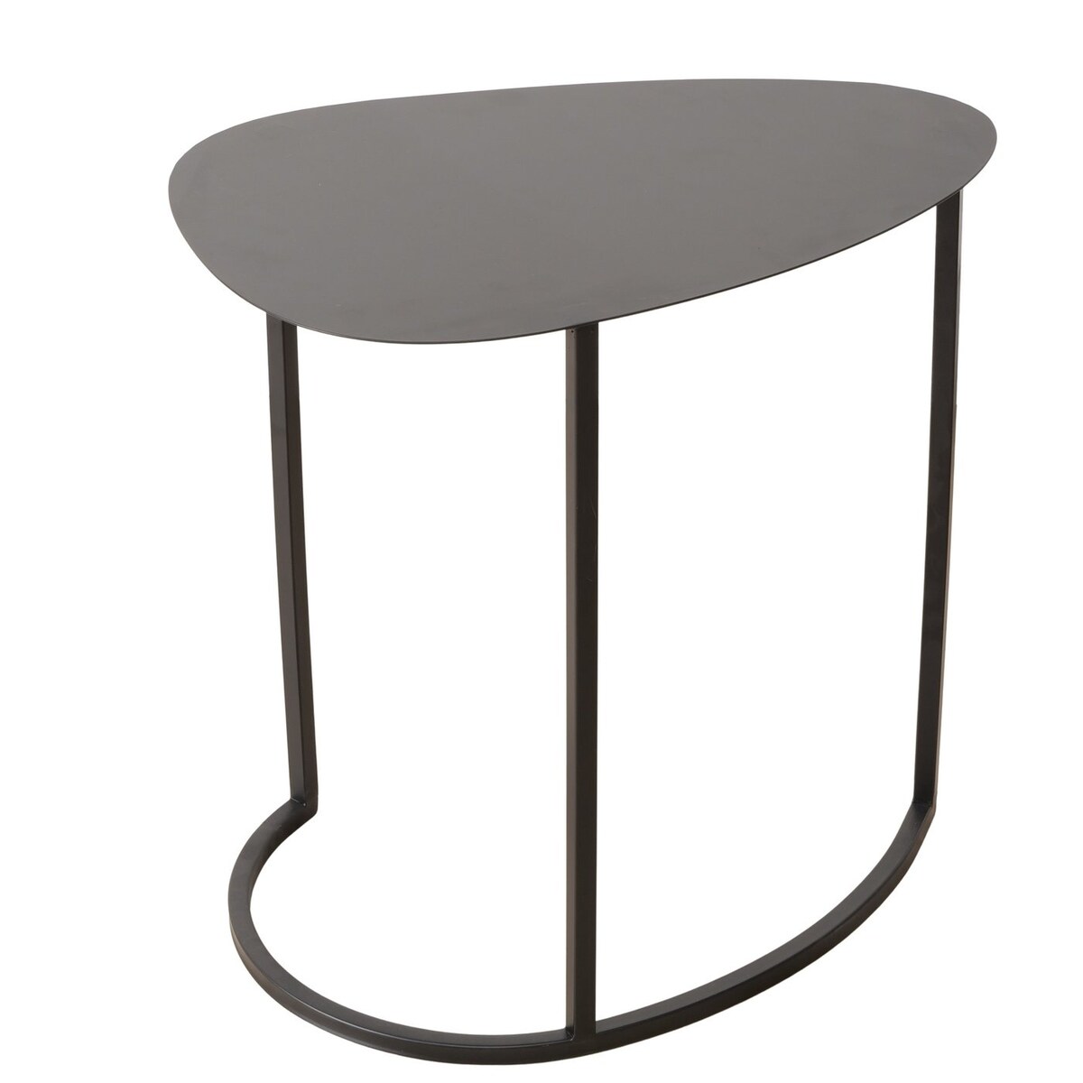 Zestaw dwóch stolików kawowych JERRY, łezka, metalowych