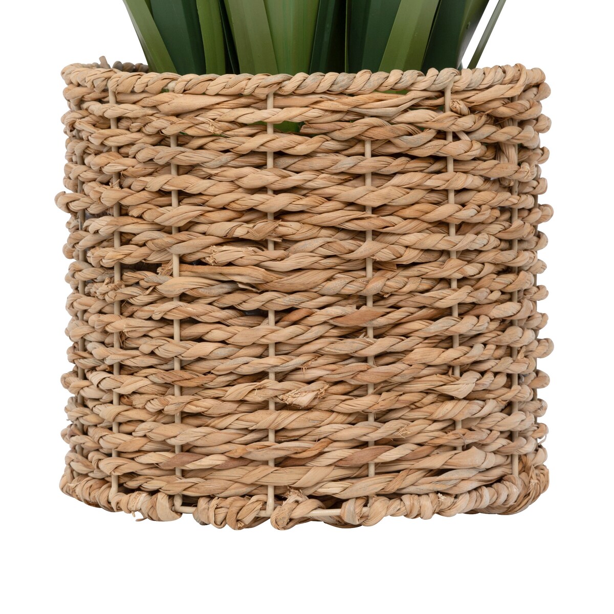 Sztuczna trawa w plecionej doniczce, 122 cm