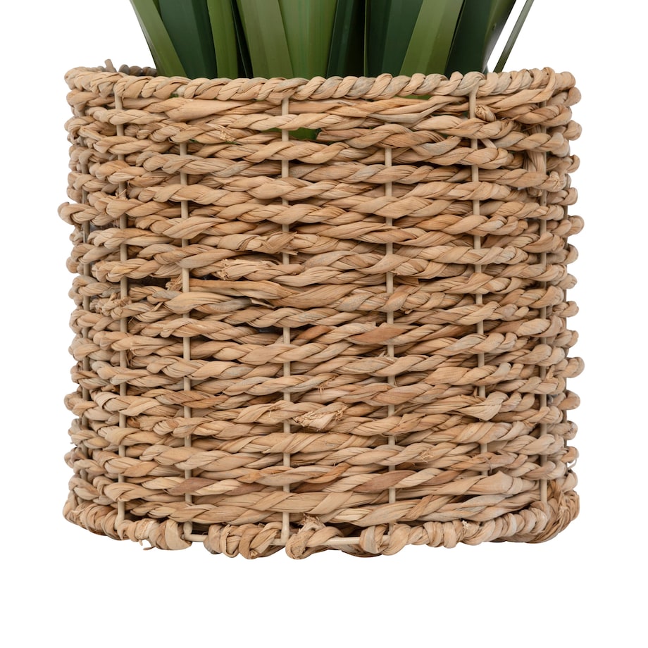 Sztuczna trawa w plecionej doniczce, 122 cm