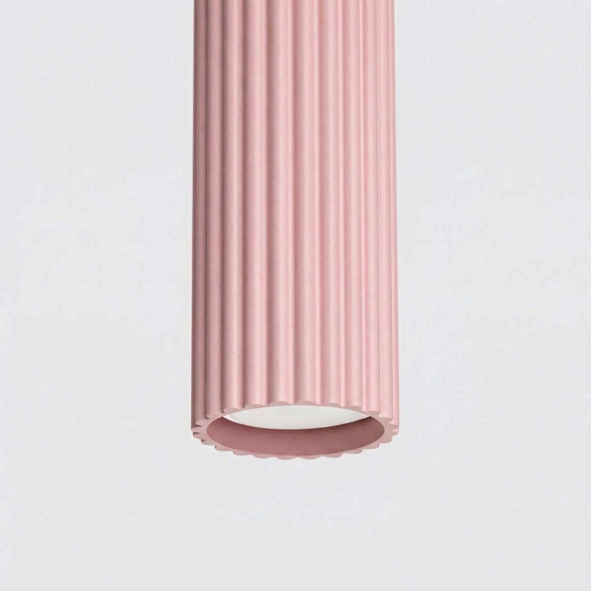 Lampa wisząca KARBON 1 różowa