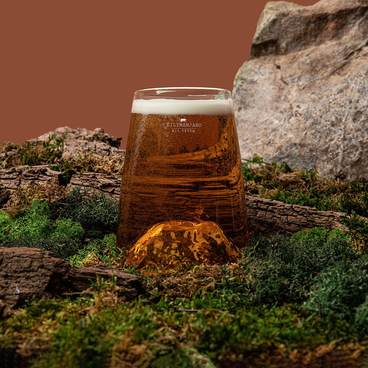 Szklanka Long Drink - Topographic - Kilimanjaro