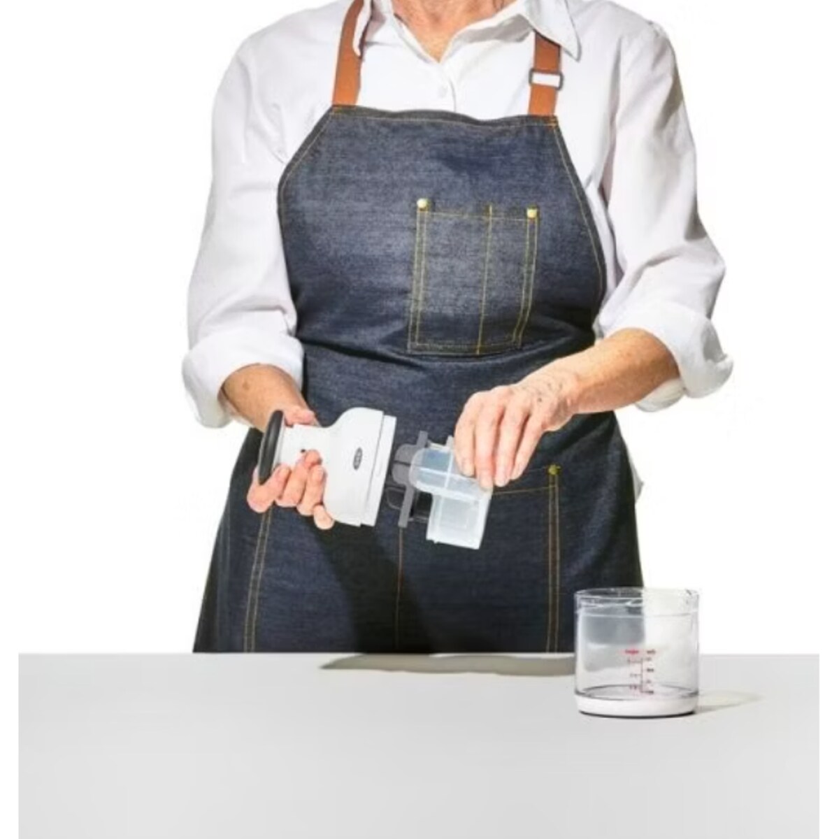 Rozdrabniacz do warzyw biały Good Grips, 13.9 x 18.4 cm, Oxo