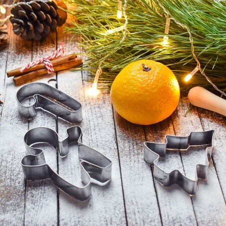 Wykrawacz Cukierniczy Stalowy Foremki do Ciastek Pierników Święta Zestaw