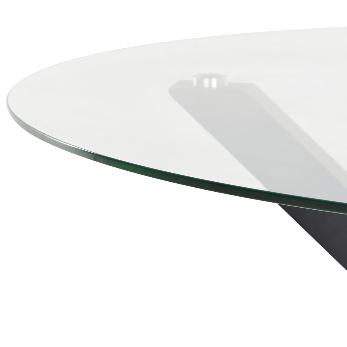 Stół ogrodowy MALETTO 120 cm 120 cm Szkło Czarny