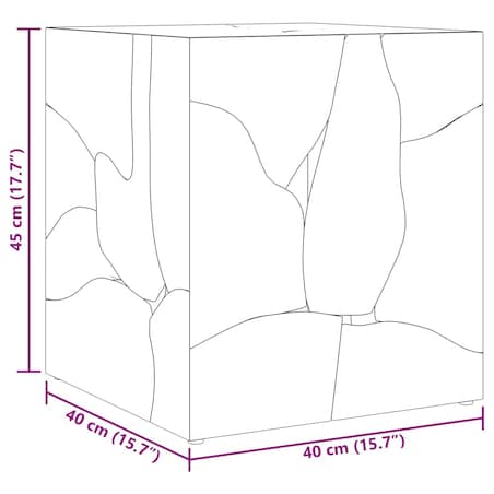 vidaXL Taborety / Stolik kawowy z litego drewna tekowego